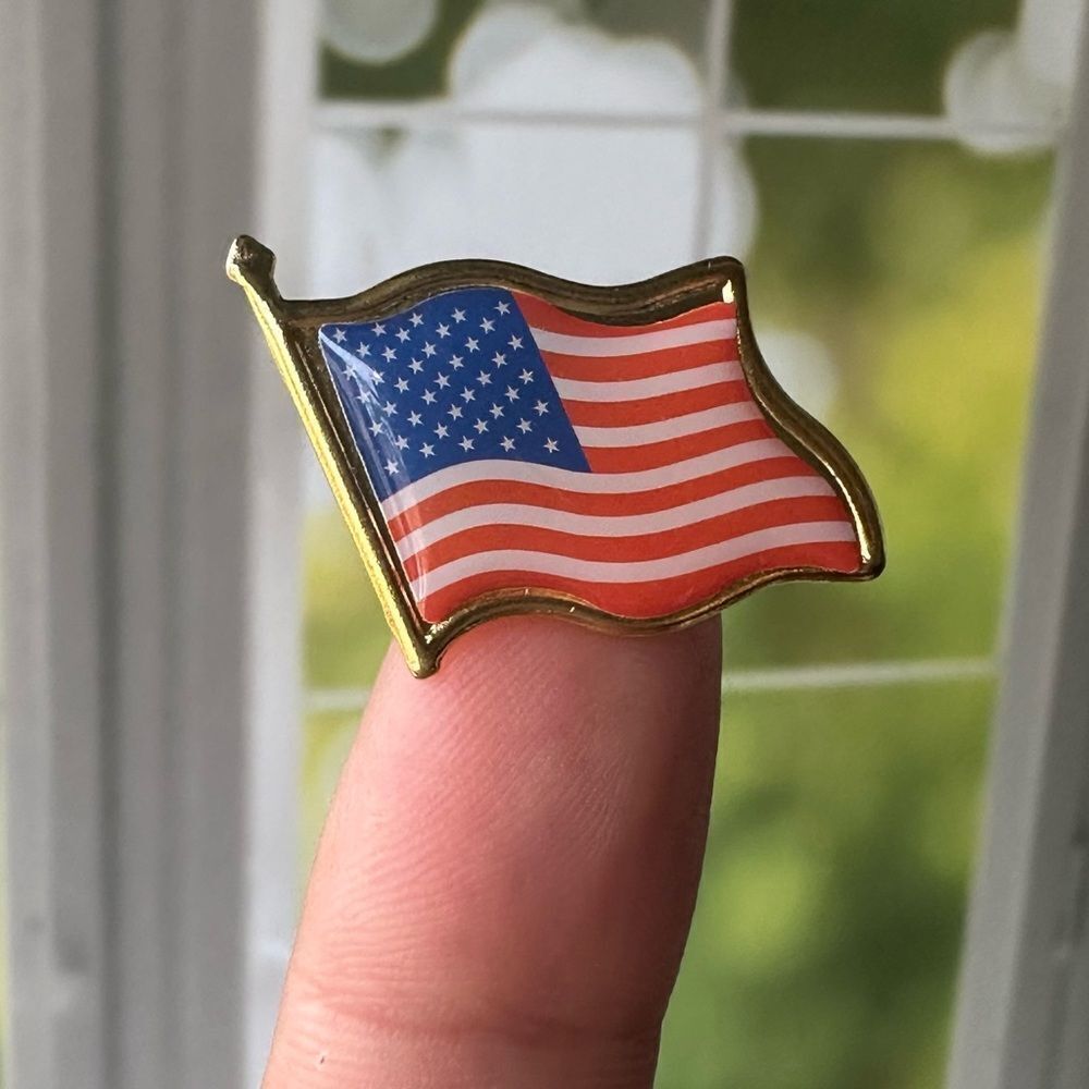 American USA Flag Enamel Pin/ Brooch